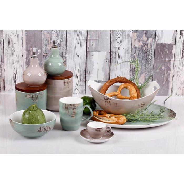 Cryspo Trio Froutiera Porselanis Megli 'COUNTRY GREEN' 3712077